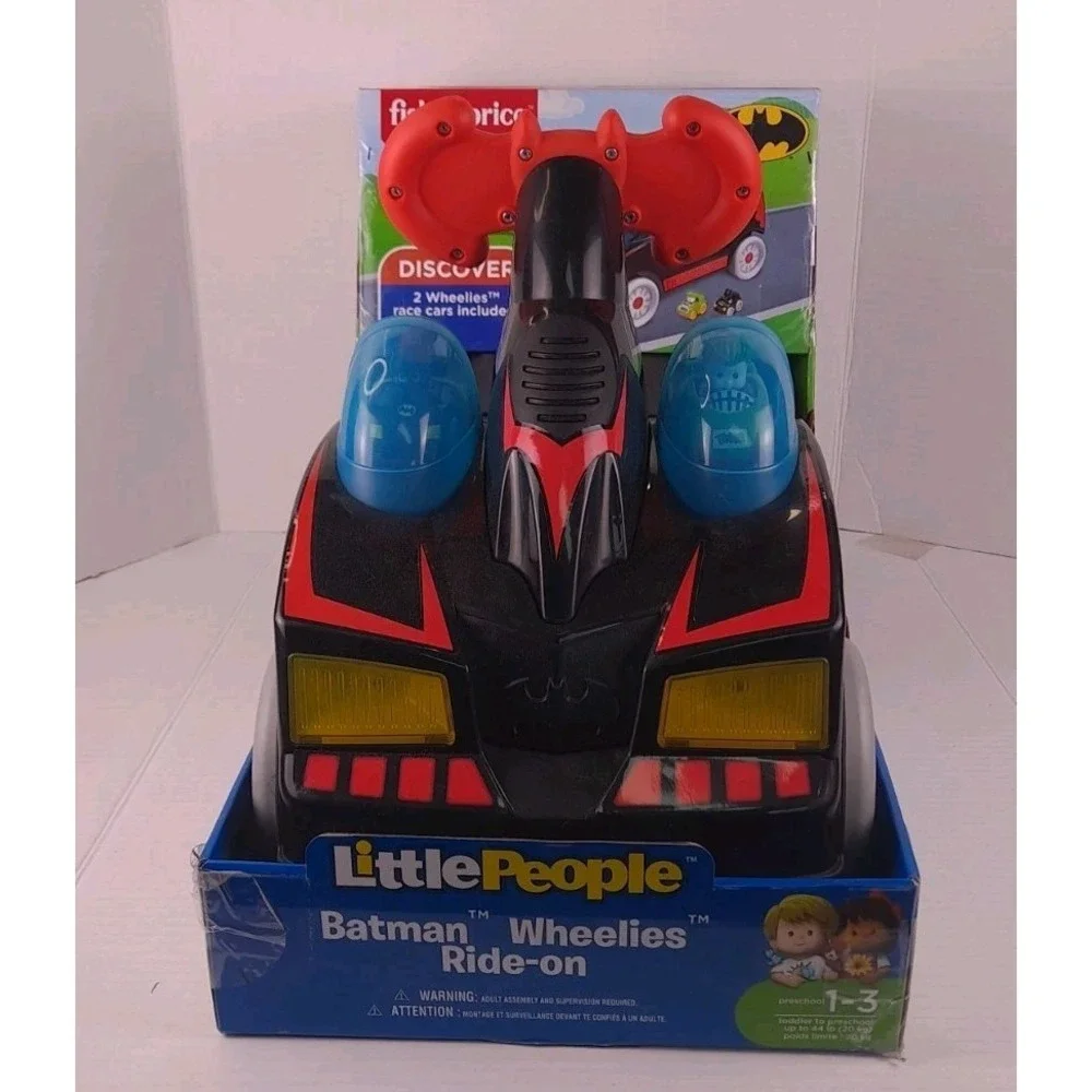Fisher Price Little‎ People Batman Wheelies Ride On Toddler To Preschool New